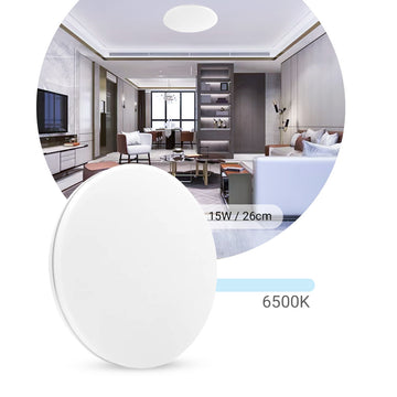 Plafon Led Borda Infinita 18w Redondo Sobrepor P/teto